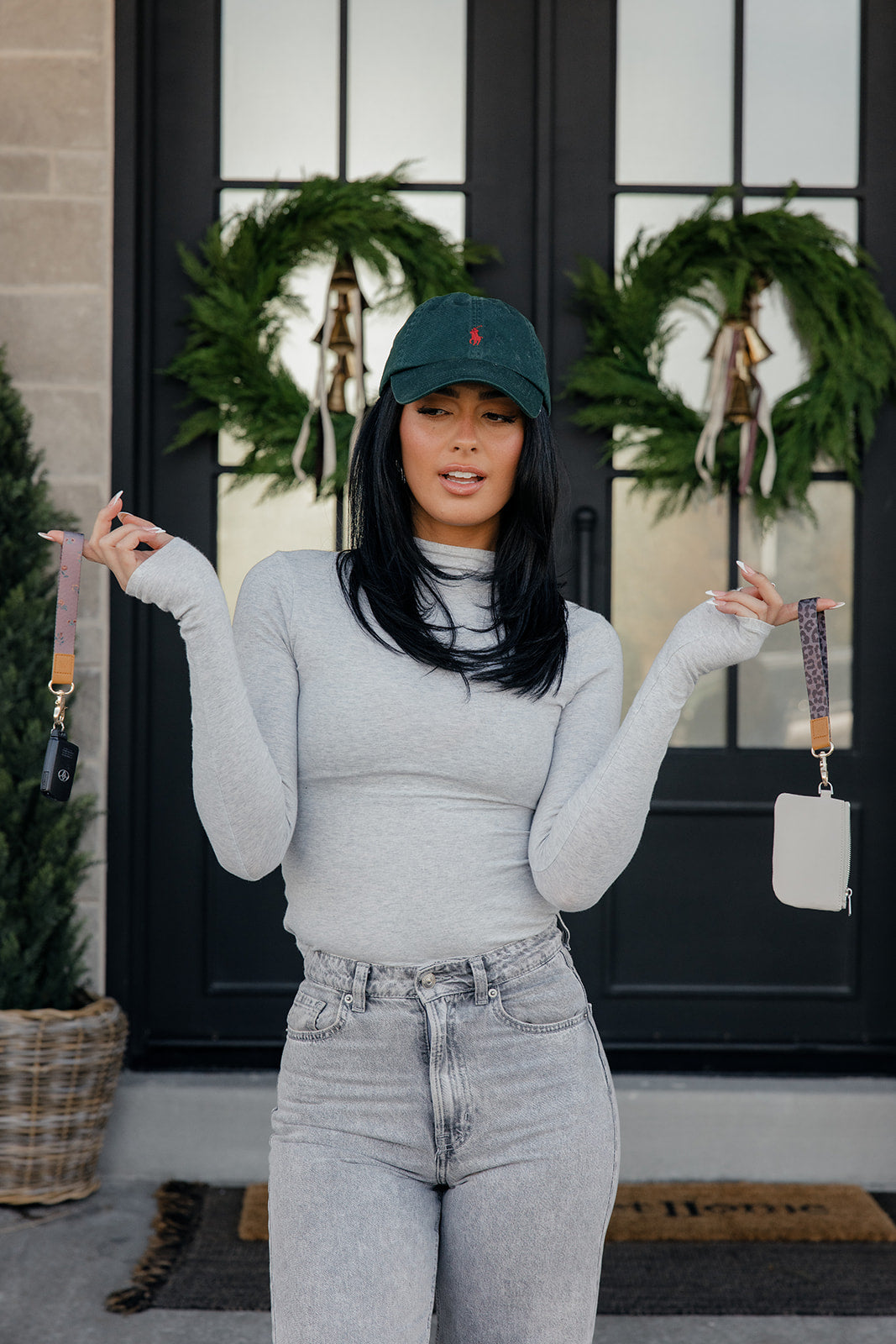 Cream Small Zipper Pouch