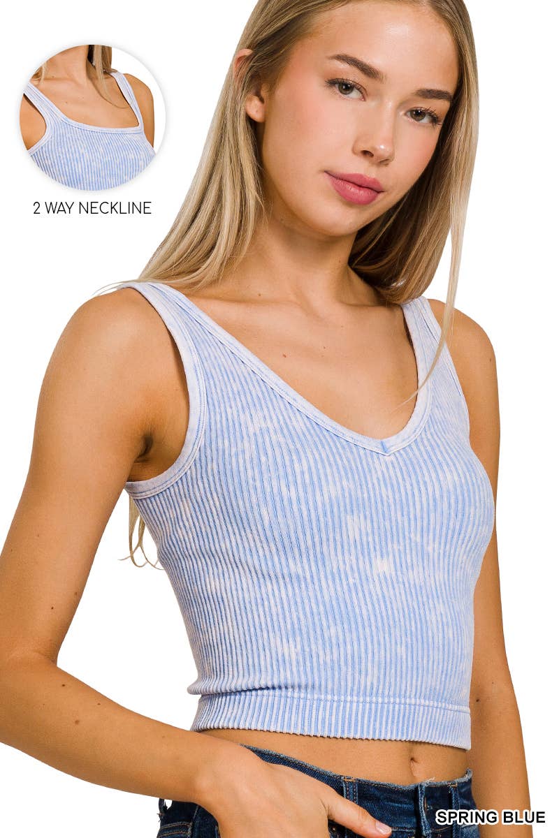 Premium Washed Seamless 2-way Tank