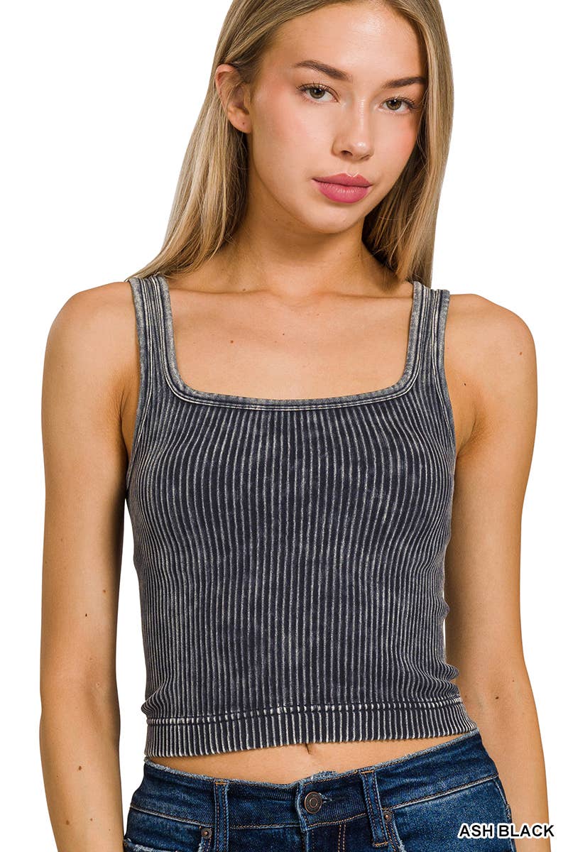 Premium Washed Seamless 2-way Tank