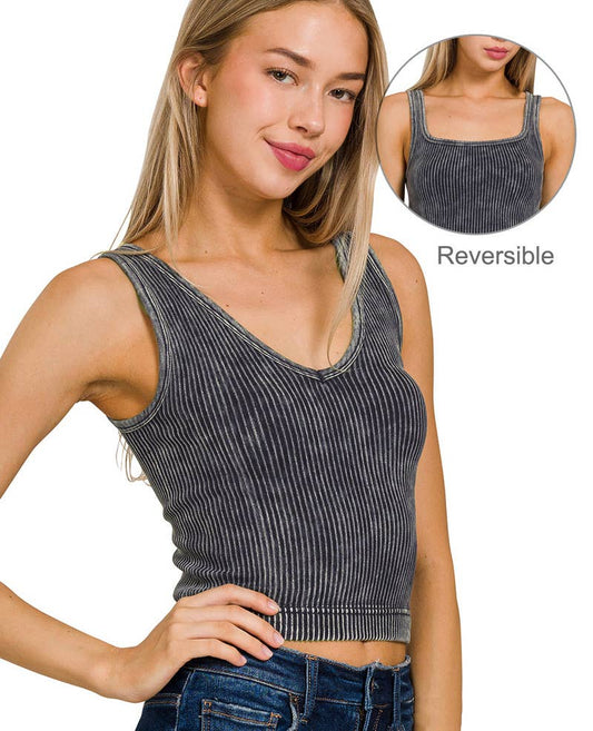 Premium Washed Seamless 2-way Tank