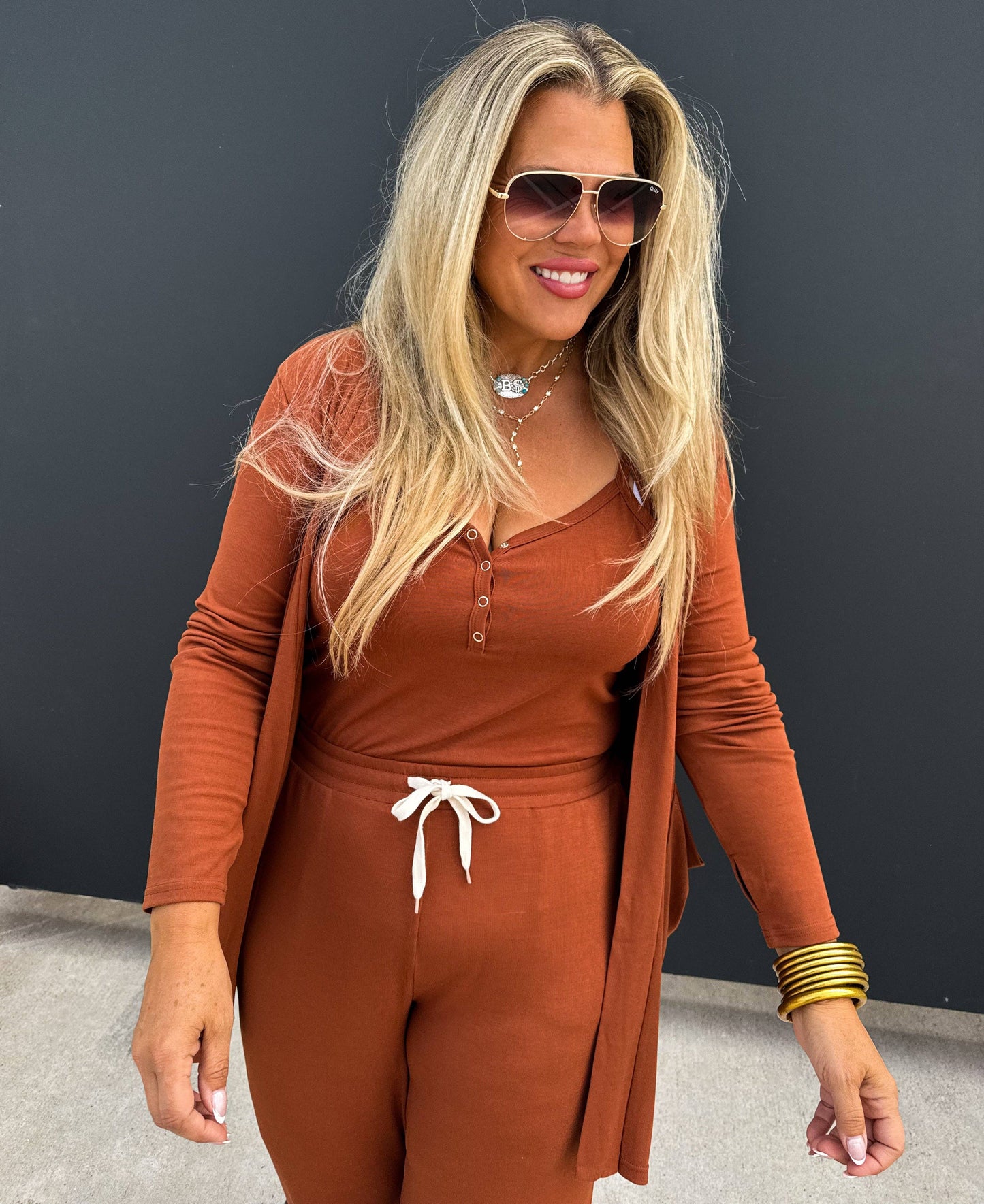 BLAKELY SOFT LANDING ROMPER & CARDIGAN SET