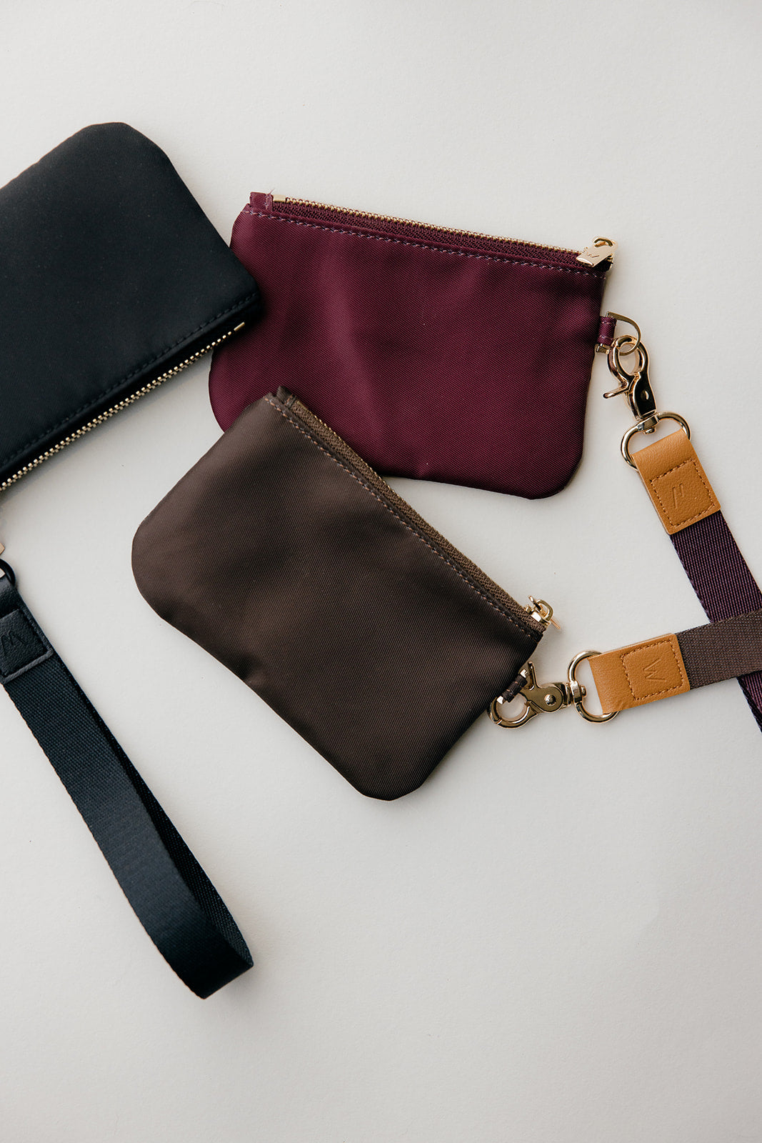 Almond Cream Zipper Pouch