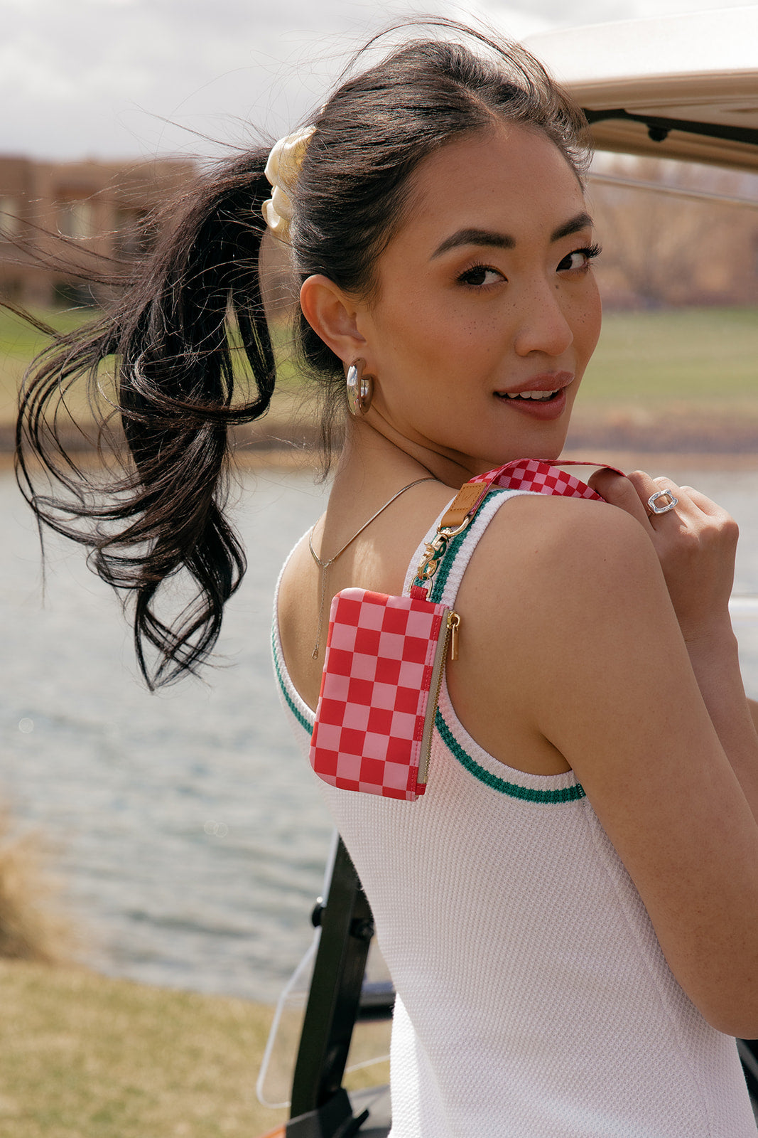 Raspberry Rush Large Zipper Pouch