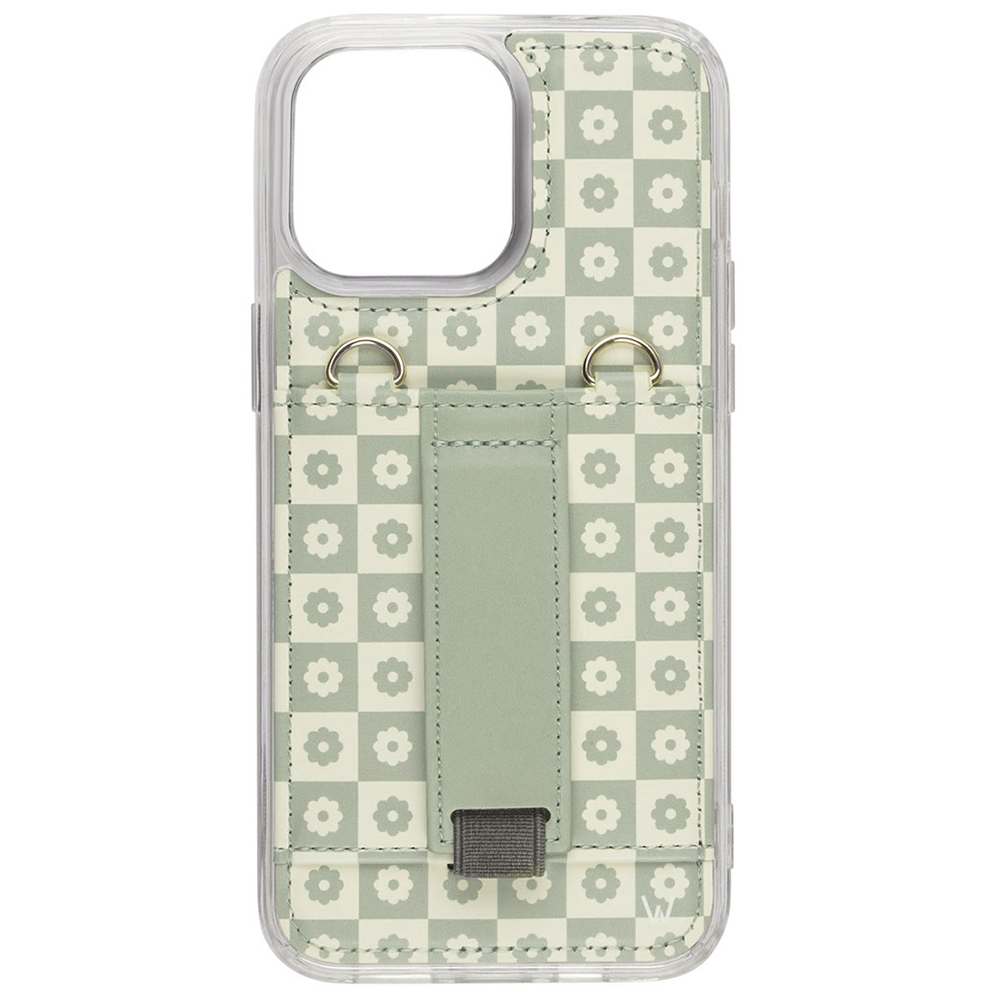 Blooming Check Purse Case