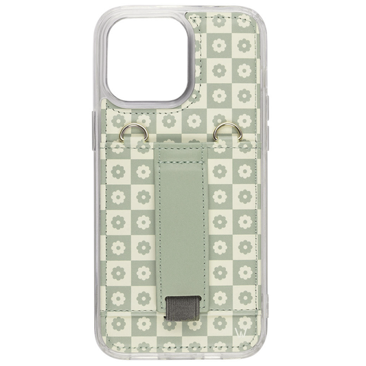 Blooming Check Purse Case