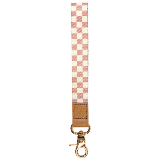 Blush Check Wrist Lanyard