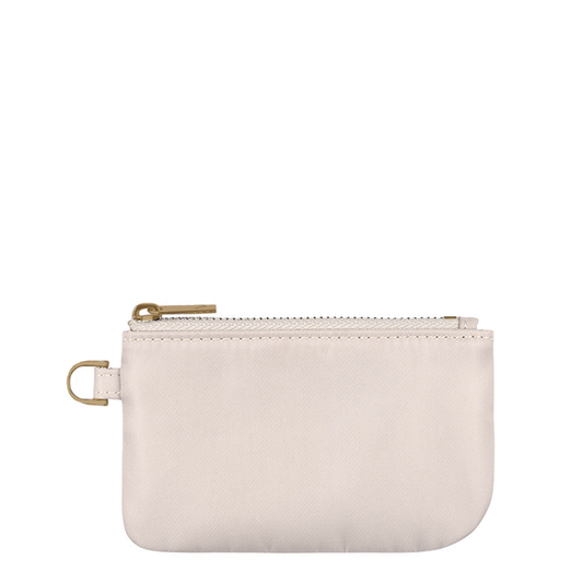 Cream Small Zipper Pouch