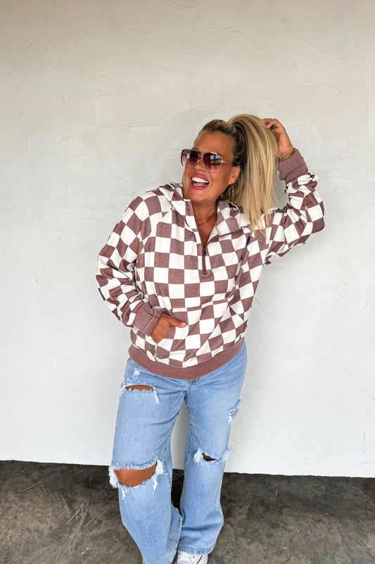 CHECKER EASY DOES IT PULLOVER