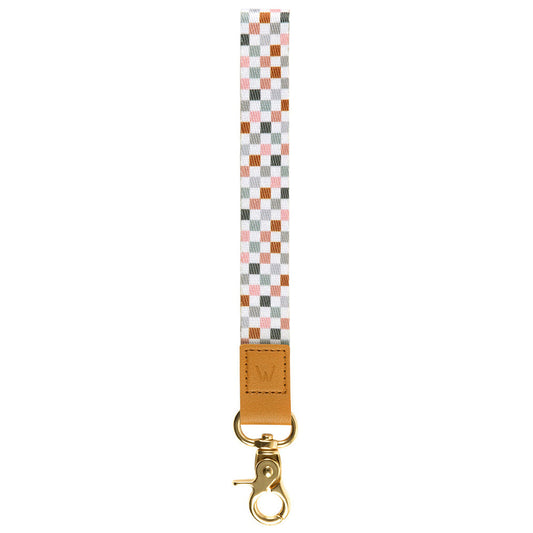 Coastal Check Wrist Lanyard